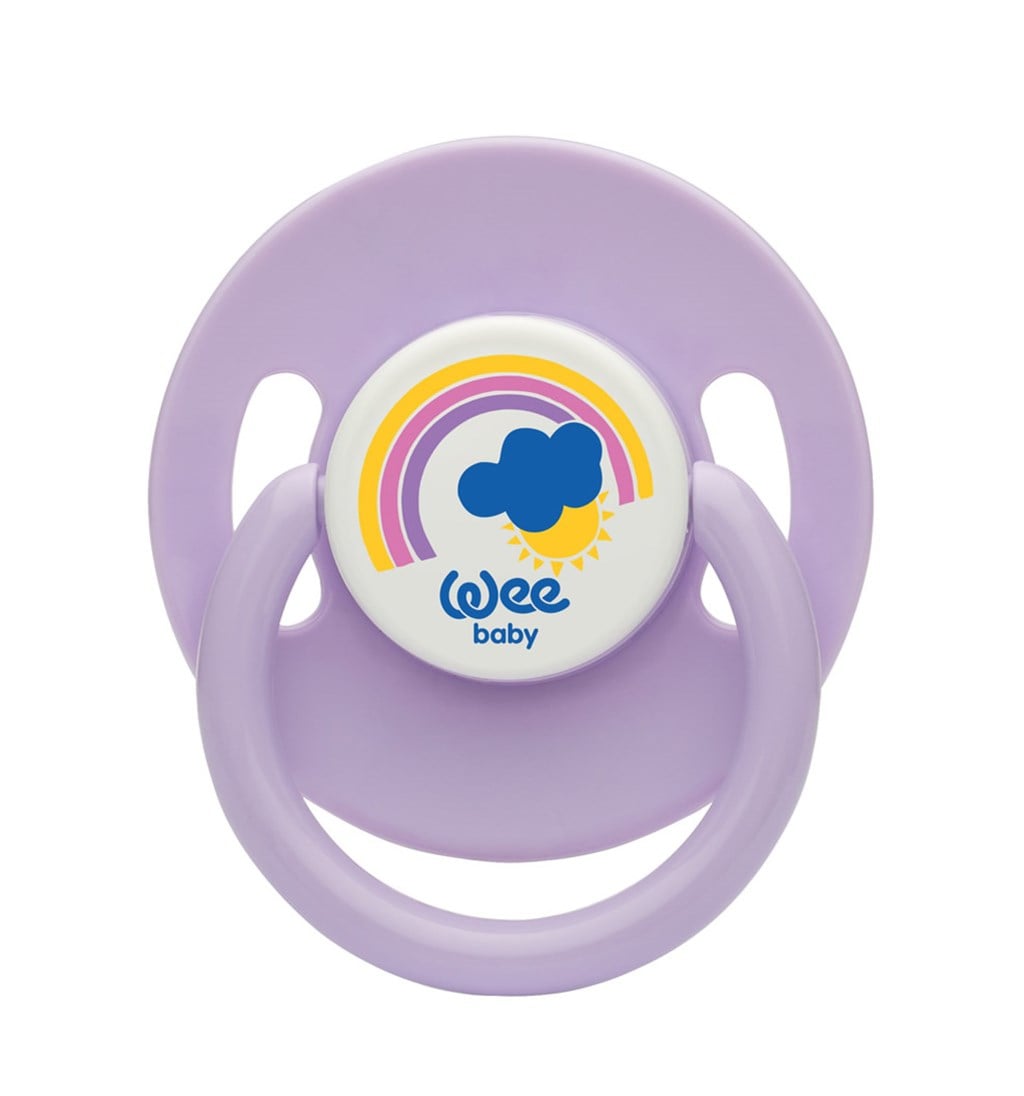 WEE BABY YUVARLAK GÖVDELİ YUVARLAK UÇLU EMZİK 0-6AY NO.1 - MOR