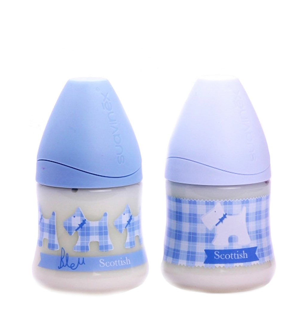 SUAVİNEX ORTODONTİK GENİŞ AĞIZ SİLİKON BİBERON 150ML 0-6AY - MAVİ