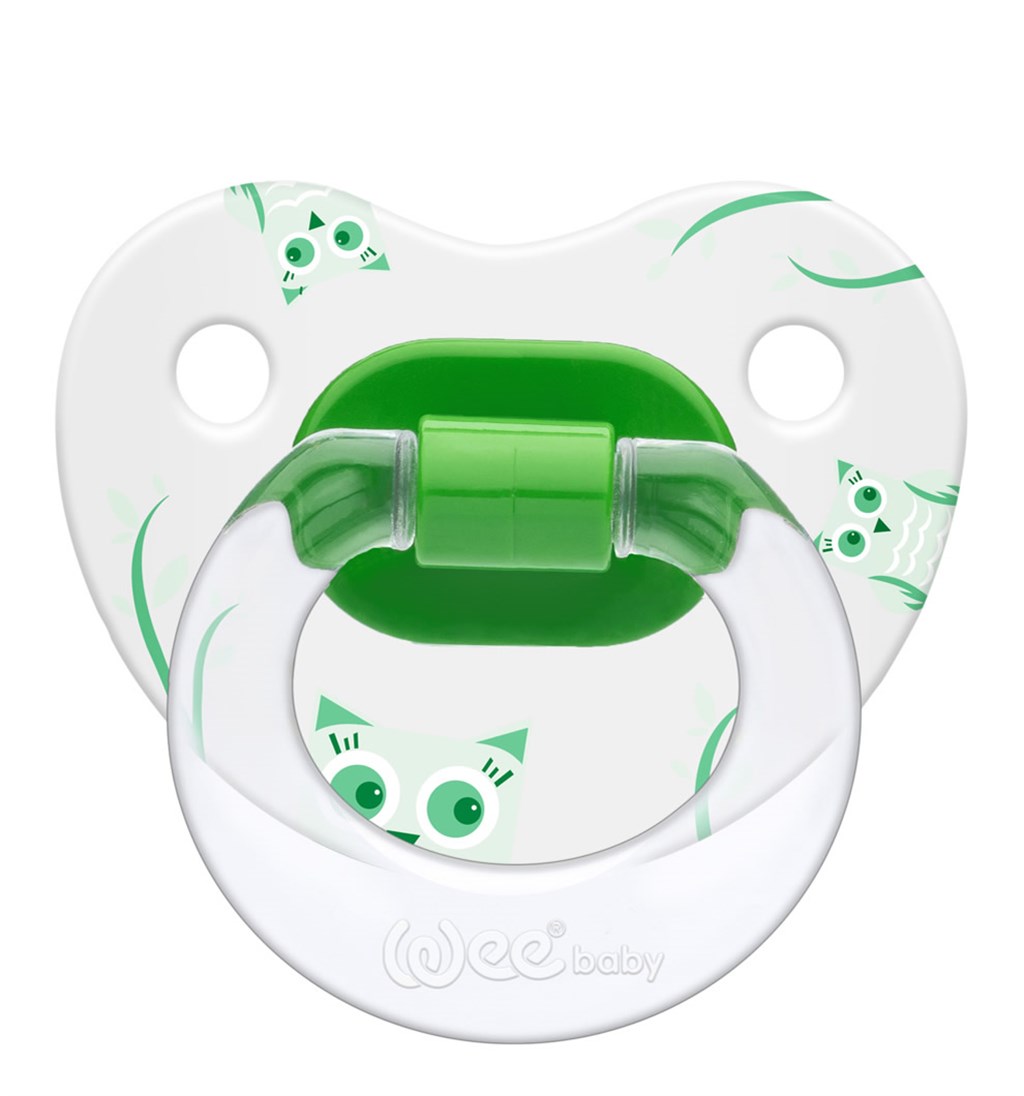 WEE BABY DESENLİ GÖVDELİ DAMAKLI EMZİK 6-8AY NO.2 - YEŞİL