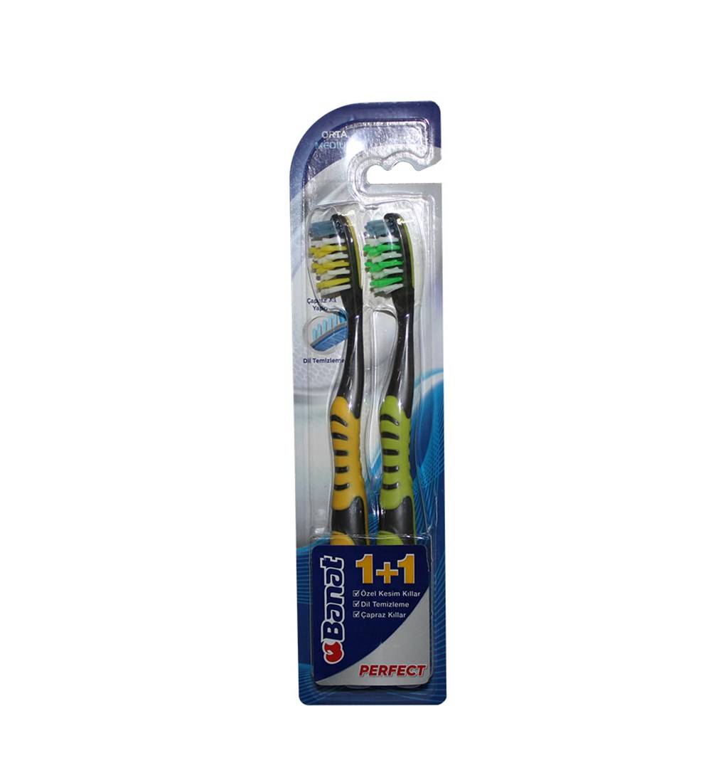 BANAT PERFECT DİŞ FIRÇASI 1+1 ORTA