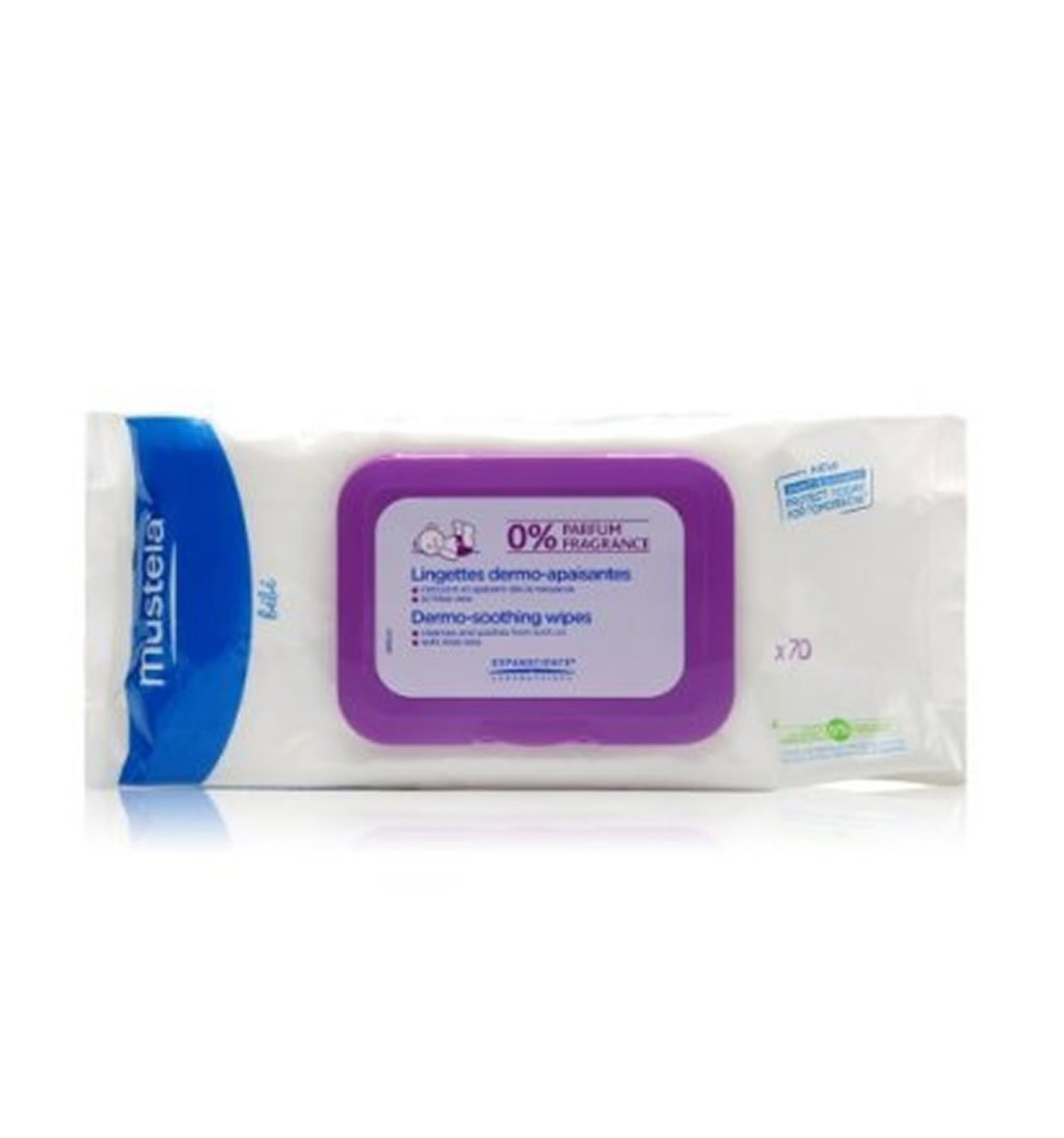 MUSTELA DERMO SOOTHİNG WİPES ISLAK MENDİL 70ADET - PARFÜMSÜZ