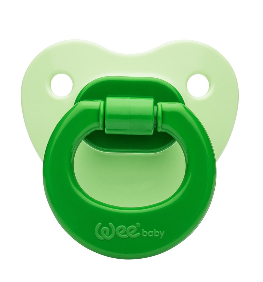 WEE BABY MAT GÖVDELİ DAMAKLI EMZİK 0-6AY NO.1 - YEŞİL