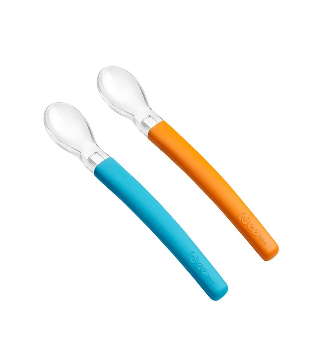 WEE BABY 2'Lİ MAMA KAŞIĞI - MAVİ - TURUNCU
