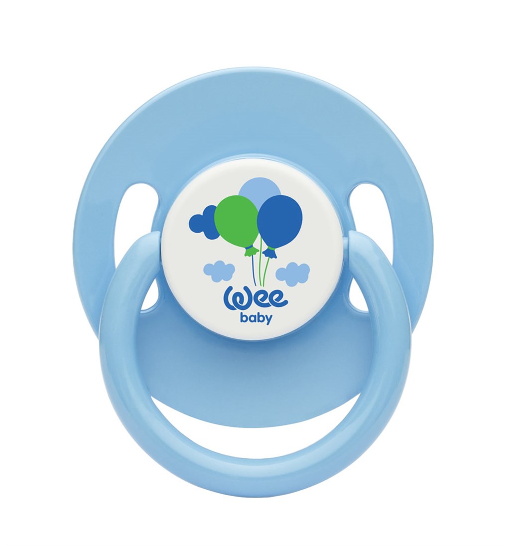 WEE BABY YUVARLAK GÖVDELİ YUVARLAK UÇLU EMZİK 18AY+ NO.3 - MAVİ
