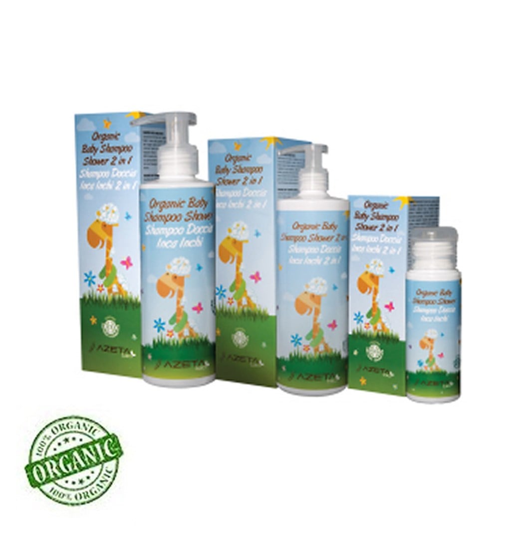 AZETABİO ORGANİK BEBEK ŞAMPUANI VE DUŞ JELİ 2 Sİ 1 ARADA 50 ML