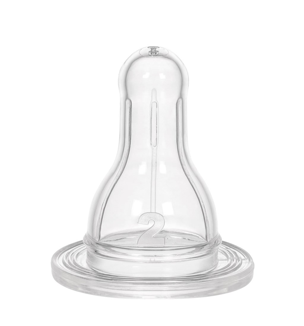 WEE BABY YUVARLAK UÇLU BİBERON EMZİĞİ 6-18AY NO.2