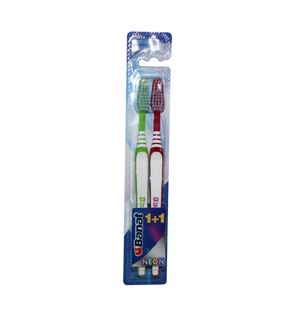 BANAT NEON DİŞ FIRÇASI 1+1 ORTA