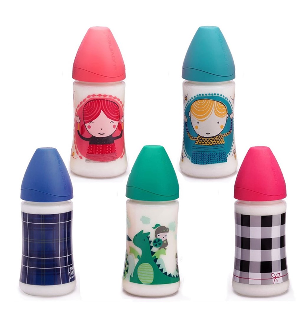 SUAVİNEX PP GENİŞ AĞIZLI BİBERON 270 ML - 3 POZİSYONLU SİLİKON UÇ