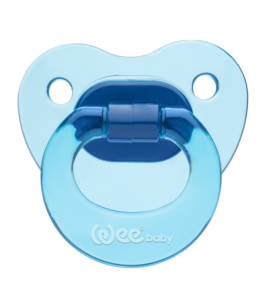 WEE BABY AKİDE GÖVDELİ DAMAKLI EMZİK 18AY+ NO.3 - MAVİ