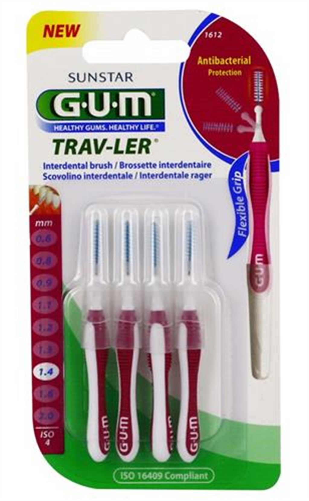 GUM TRAVLER ARA YÜZ FIRÇASI 1,4 MM 1612