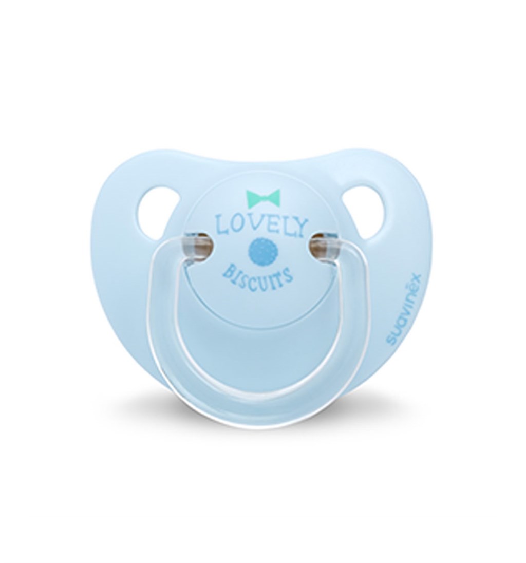 SUAVİNEX ORTODONTİK KAUÇUK EMZİK 0-6AY BİSCUİTS - MAVİ