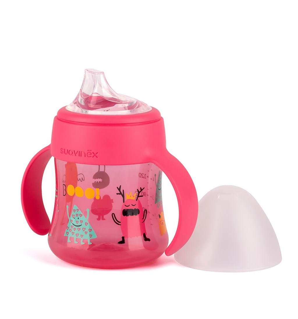 SUAVİNEX KULPLU BARDAK 150ML 4+AY - PEMBE