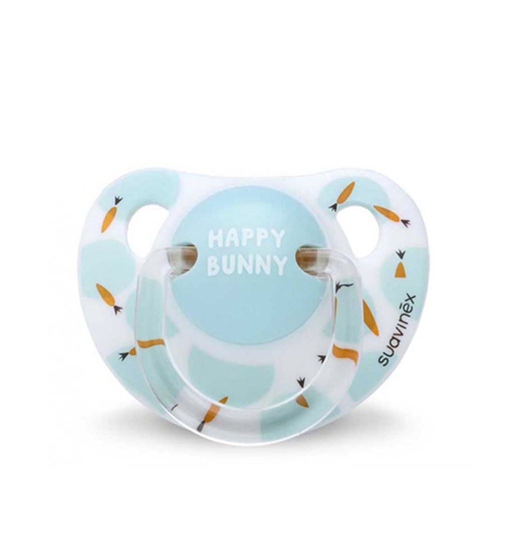 SUAVİNEX ORTODONTİK SİLİKON EMZİK 0-6AY - BUNNY - BEYAZ