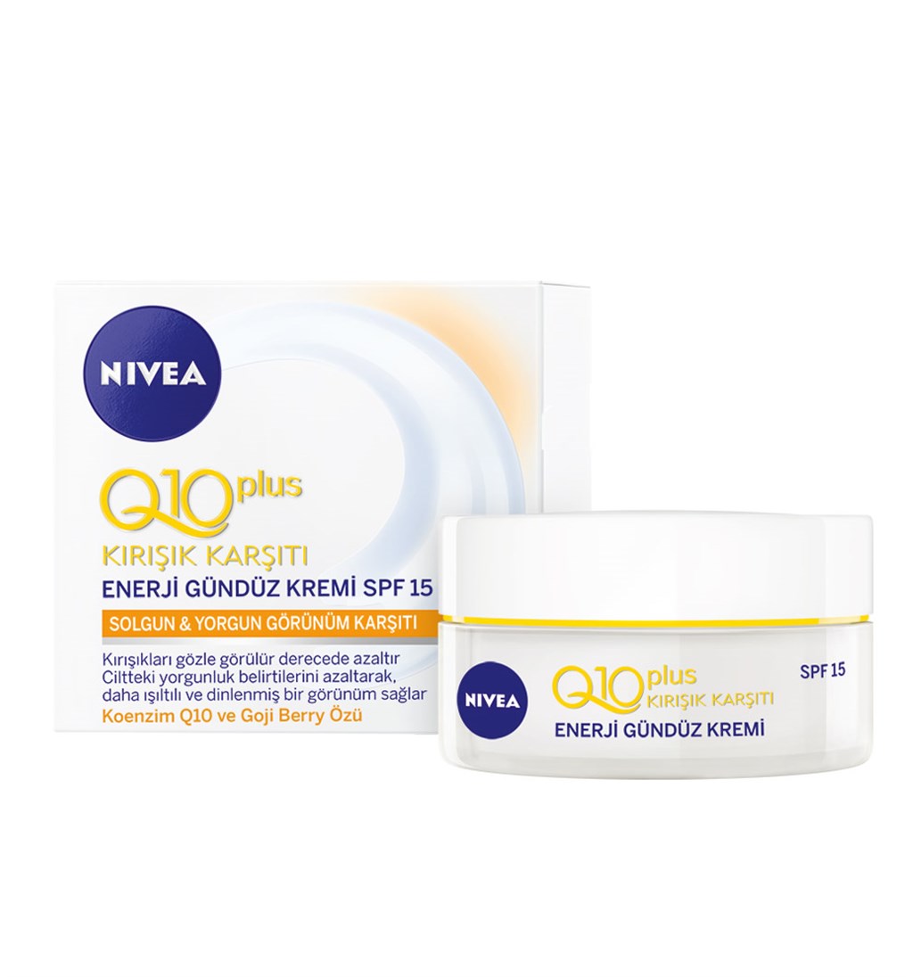 NİVEA Q10 PLUS ENERJİ GÜNDÜZ KREMİ SPF15 50ML SOLGUN & YORGUN GÖRÜNÜM KARŞITI