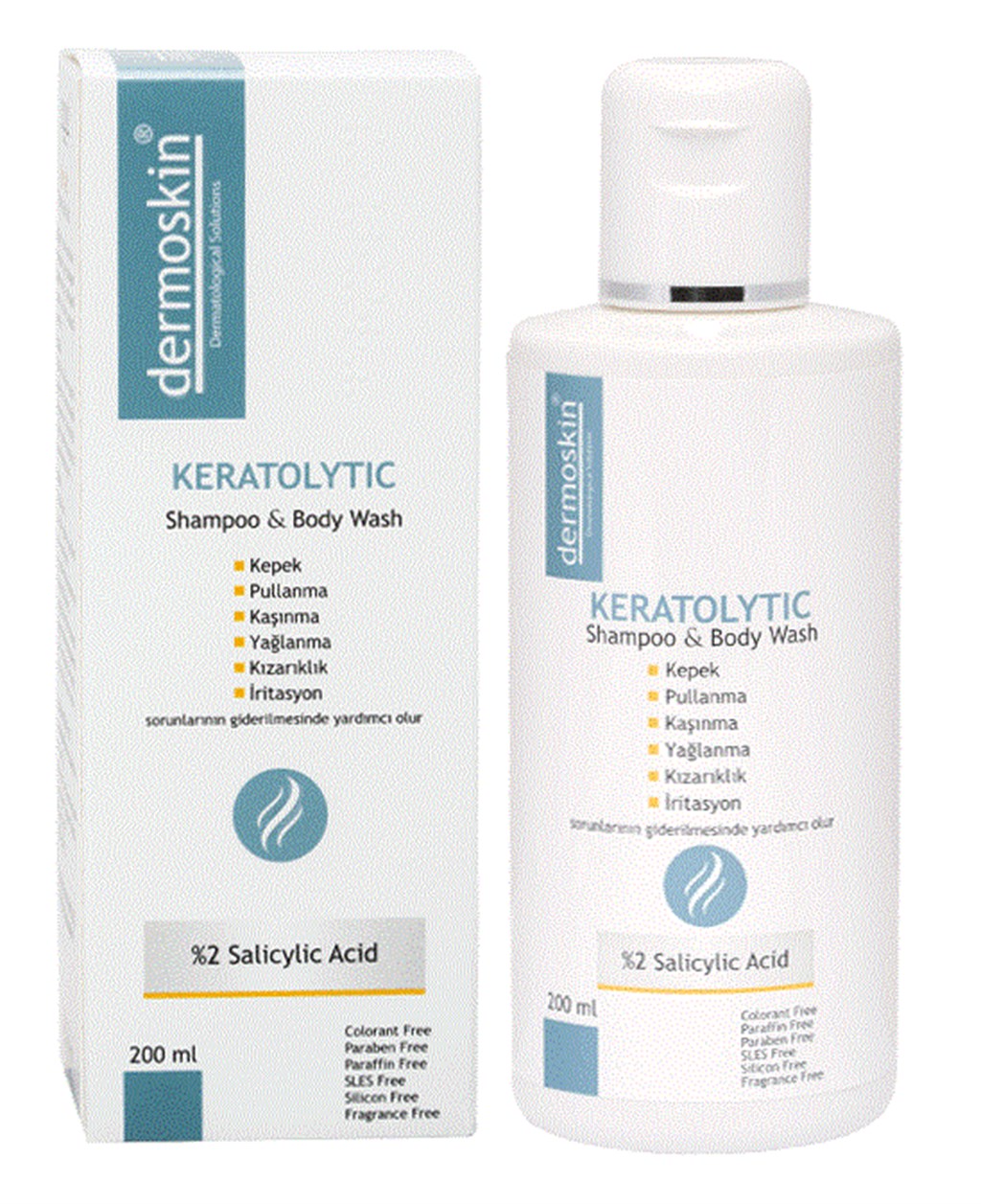 DERMOSKİN KERATOLYTİC SAÇ VE VÜCUT ŞAMPUANI 200ML