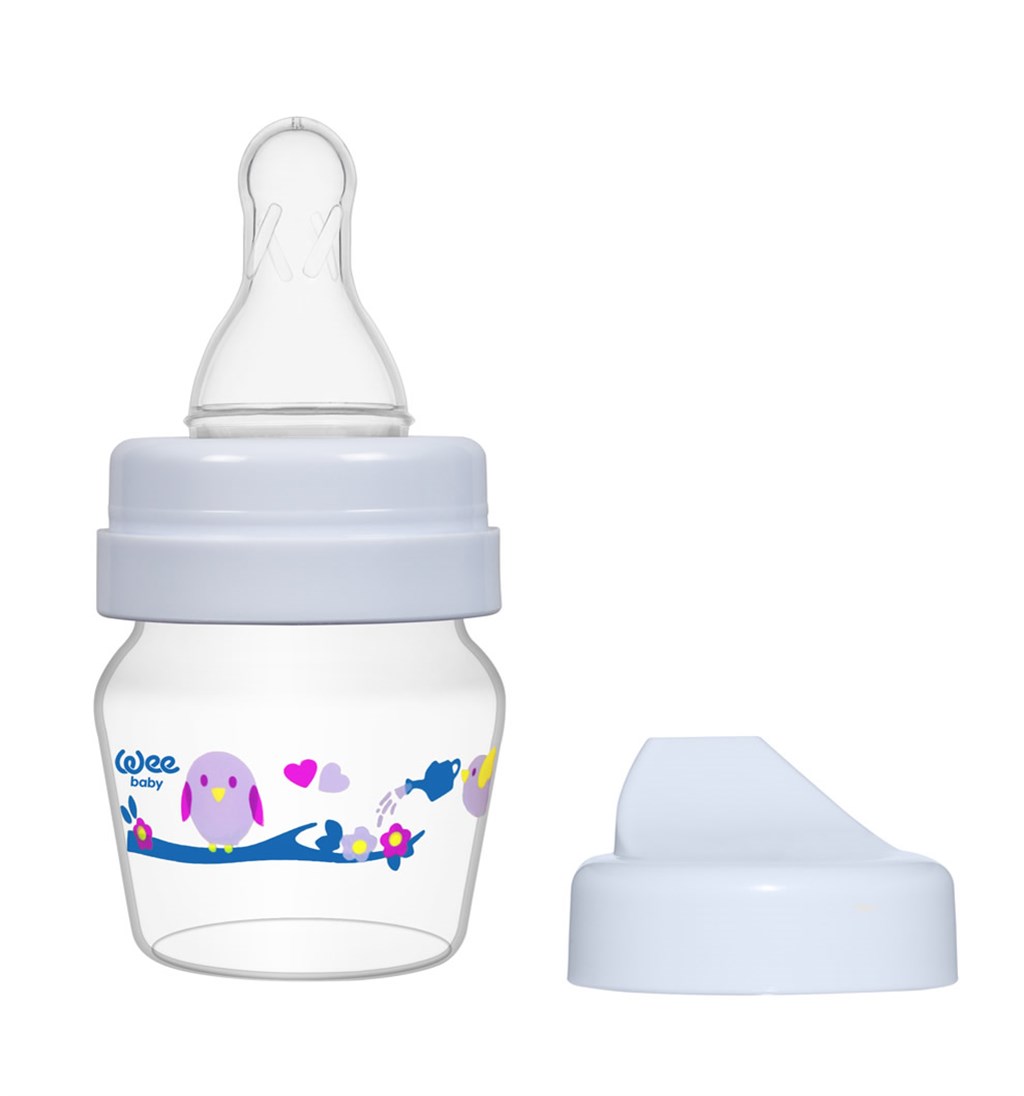 WEE BABY MİNİ PP ALIŞTIRMA BARDAĞI SETİ 0-6 AY 30ML - BEYAZ