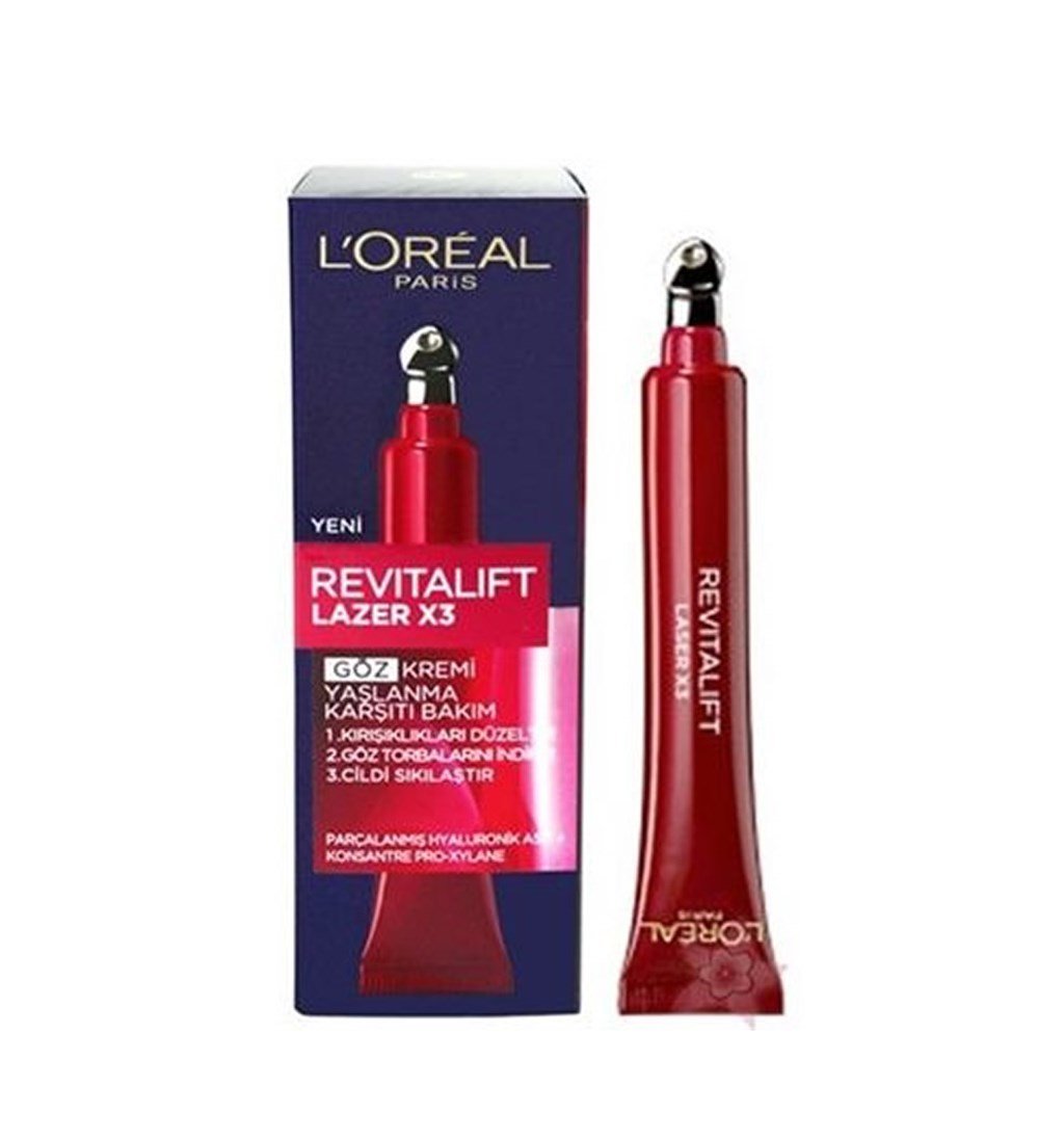 LOREAL REVİTALİFT LASER X3 GÖZ KREMİ YAŞLANMA KARŞITI BAKIM 15ML