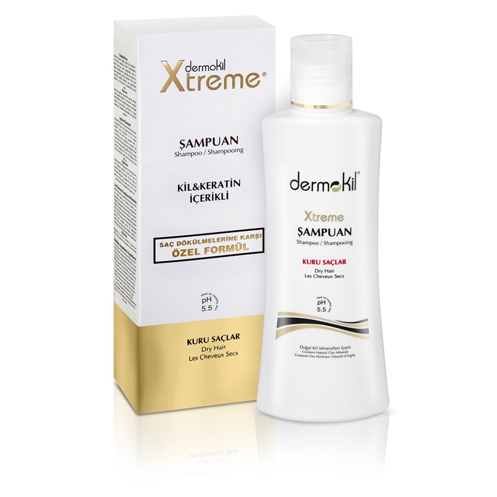 DERMOKİL EXTREME KİL&KREATİN BAKIM ŞAMPUANI(Kuru Saçlar)
