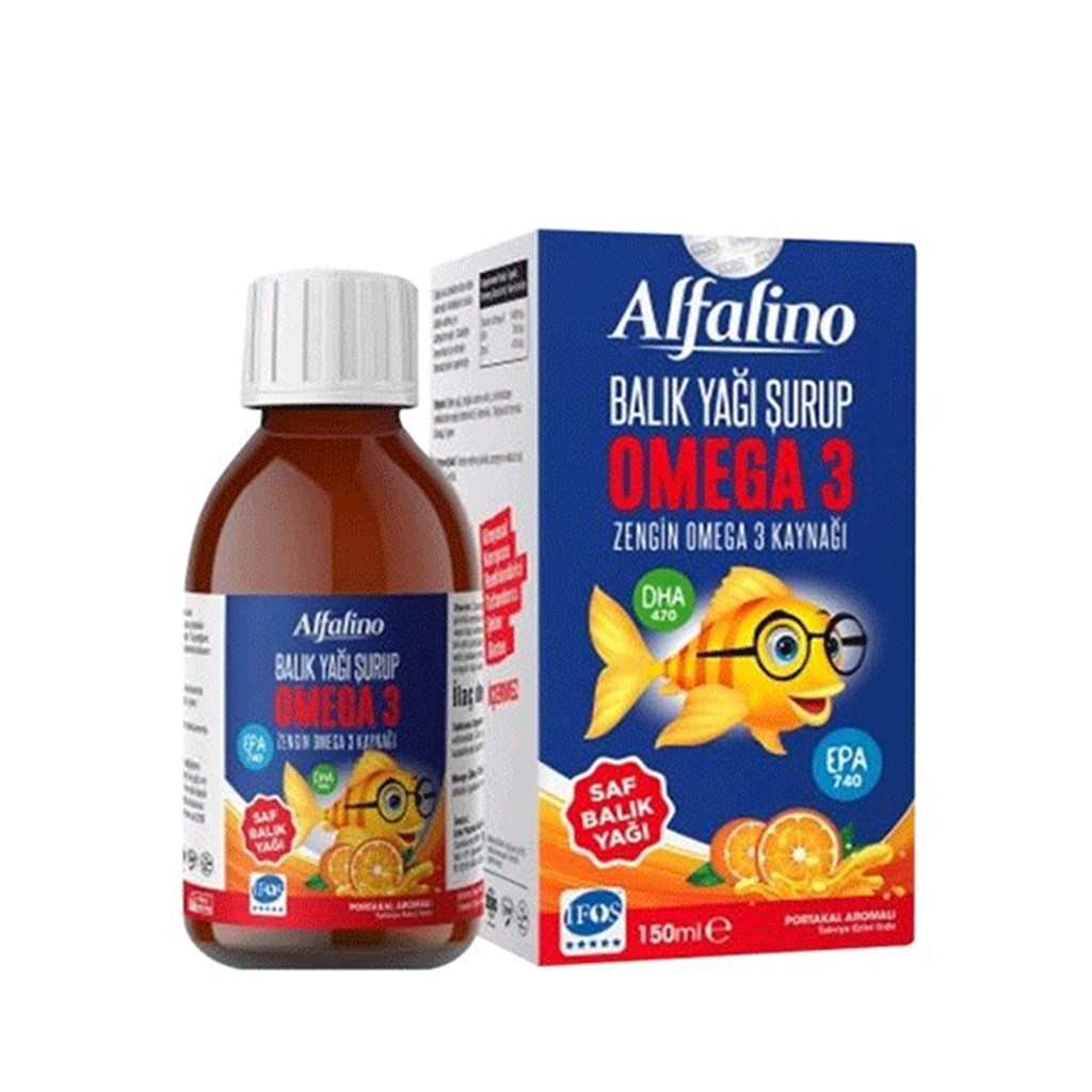Alfalino Omega 3 Balık Yağı Şurup 150 ml