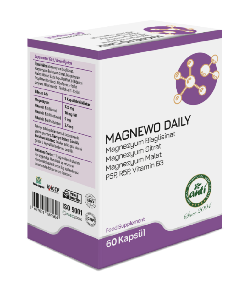 Anti Magnewo Daily 60 Kapsül