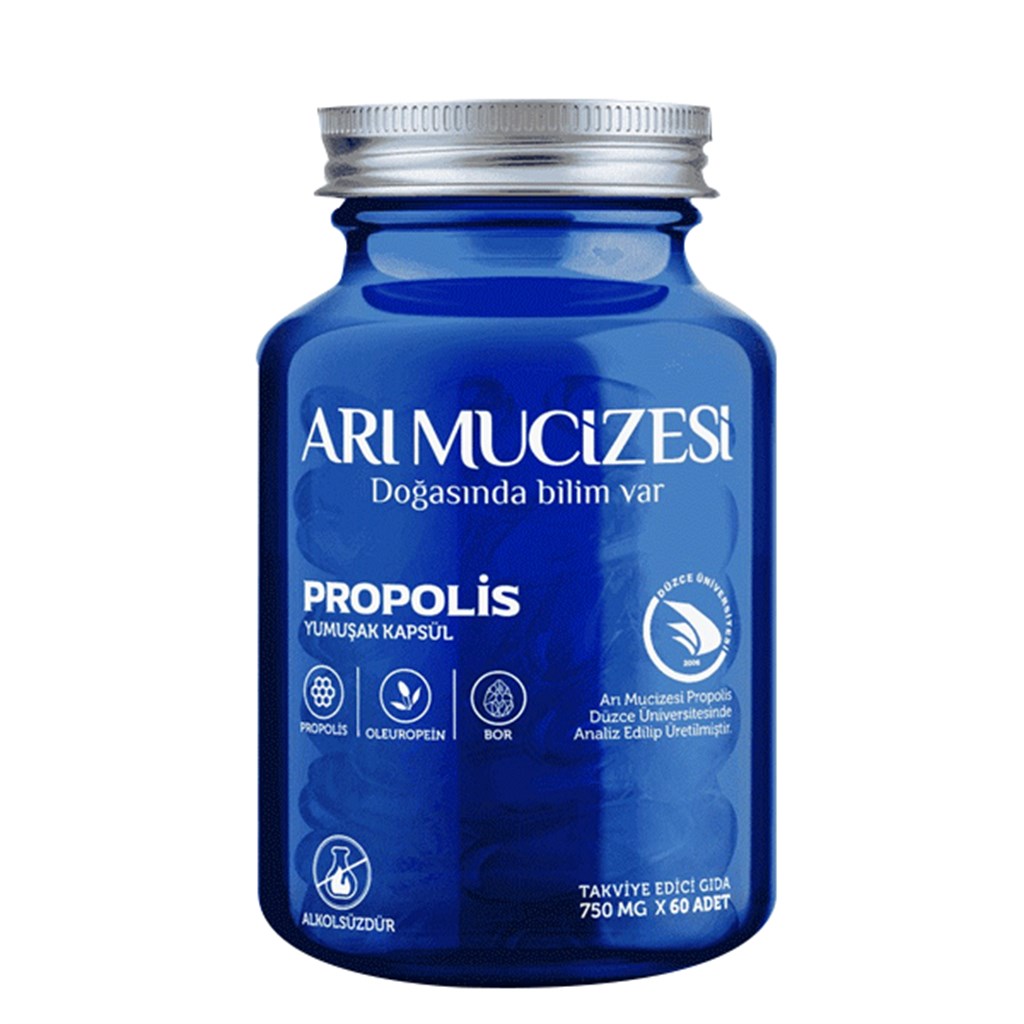 Apidemica Propolis Softgel 60 Yumuşak Kapsül 750 mg
