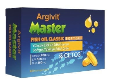 Argivit Master Fish Oil Classic 30 Yumuşak Kapsül