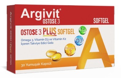 Argivit Ostose 3 Plus Softgel 30 Yumuşak Kapsül