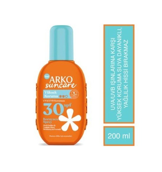 Arko Suncare SPF30+ Güneş Koruyucu Sprey 200 ml
