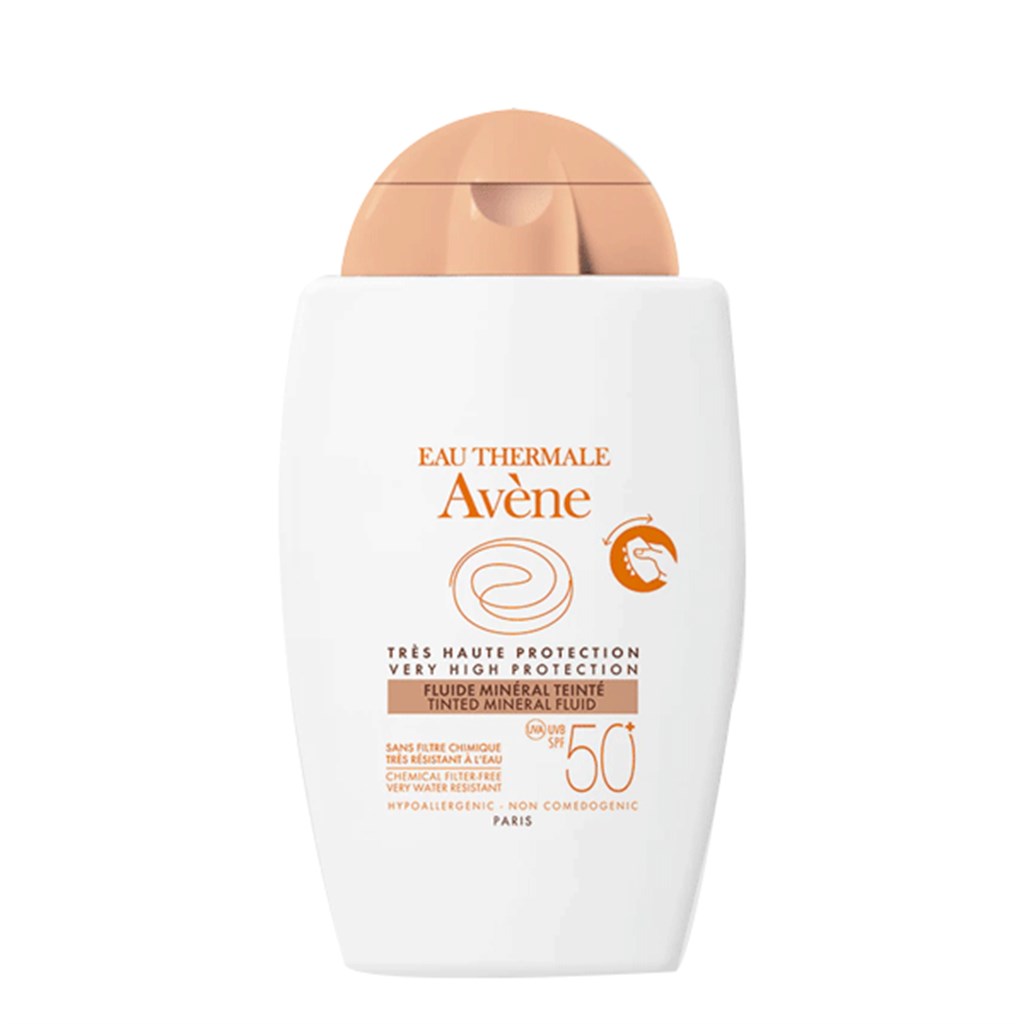 Avene Fluide Mineral Teintee Spf50+ 40Ml Aşırı Hassas Ciltler İçin Yüksek Korumalı Renkli Güneş Kremi
