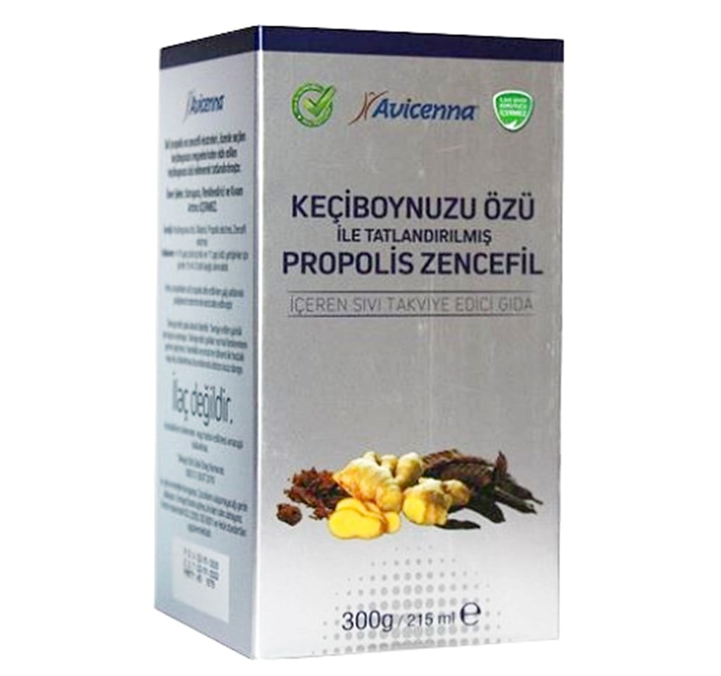 Avicenna Keçiboynuzu Özü ile Tatlandırılmış Propolis Zencefil 300 gr