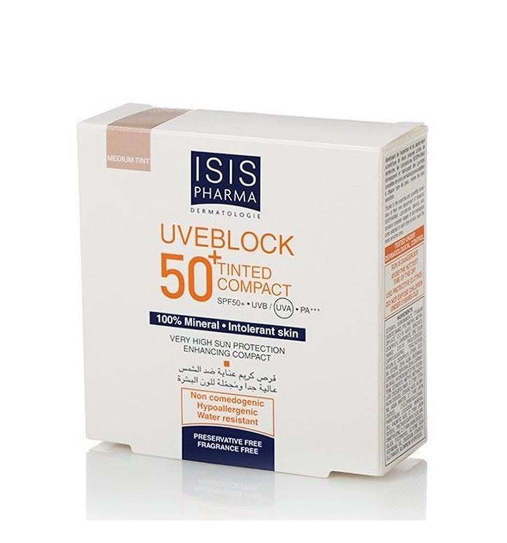 ISIS PHARMA UVEBLOCK 50+ TİNTED COMPACT POWDER  100% MİNERAL 10GR