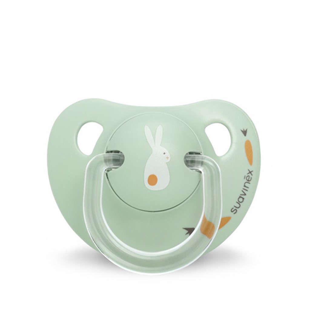 SUAVİNEX ORTODONTİK SİLİKON EMZİK 6-18AY - BUNNY - YEŞİL