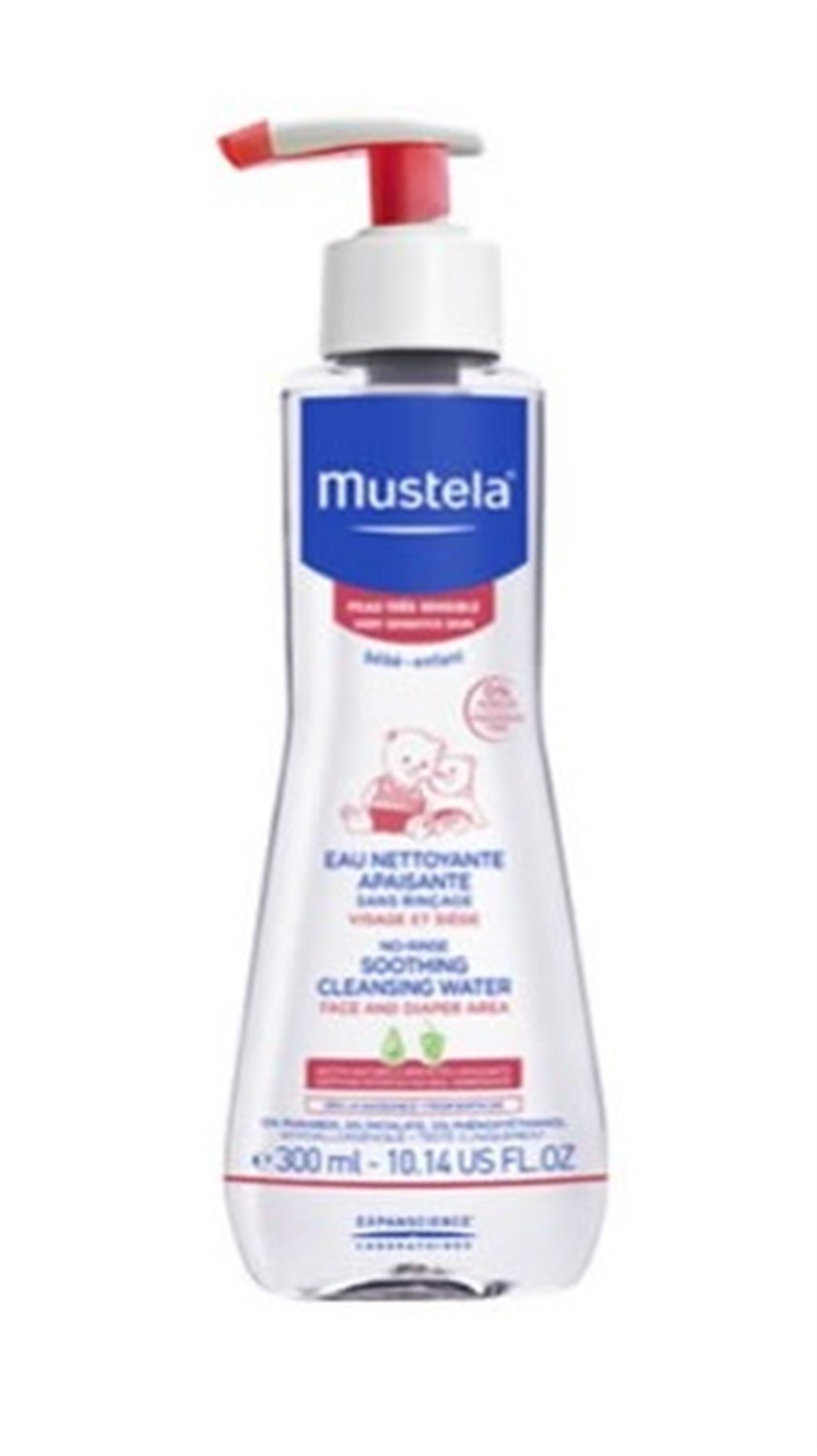 MUSTELA EAU NETTOYANTE APAİSANTE HASSAS CİLTLER İÇİN TEMİZLEME SIVISI 300 ML