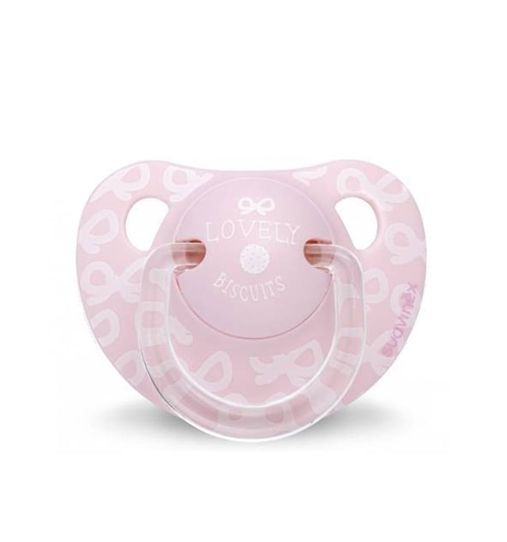 SUAVİNEX ORTODONTİK SİLİKON EMZİK 0-6AY - BİSCUİTS - PEMBE