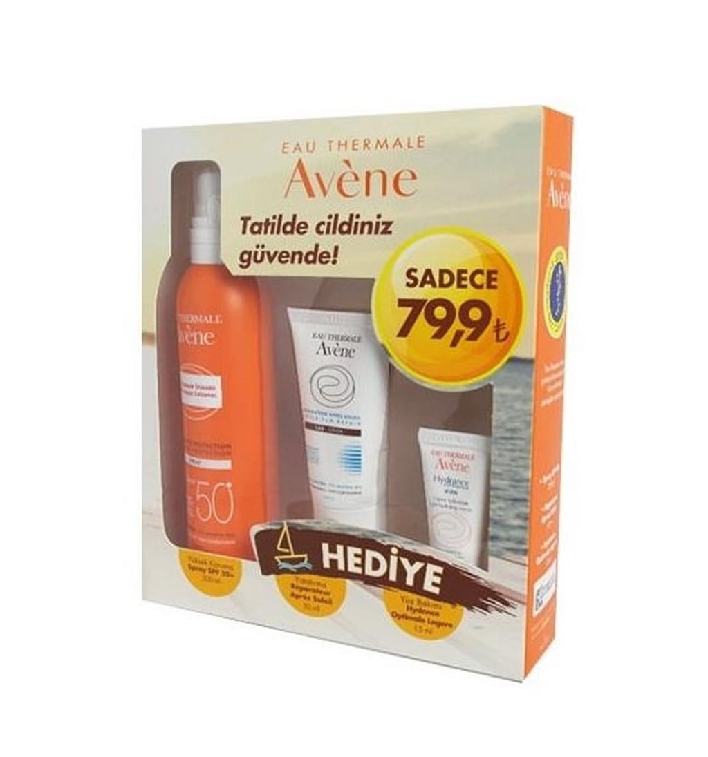 AVENE YÜKSEK GÜNEŞ KORUMA VÜCUT SPREYİ SPF50+ 200ML HEDİYELİ SET