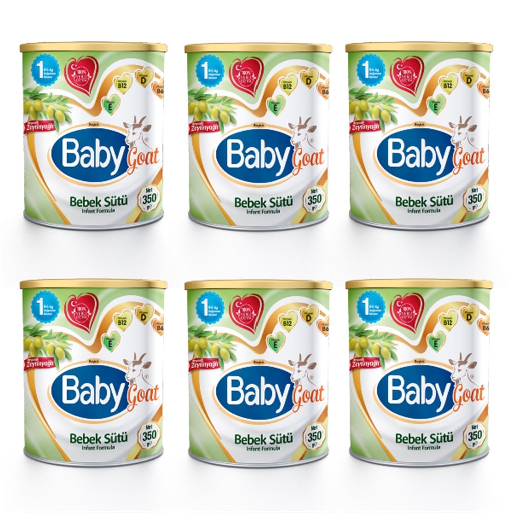 Baby Goat 1 Organik Zeytinyağlı Keçi Sütü 350 gr - 6'lı Paket