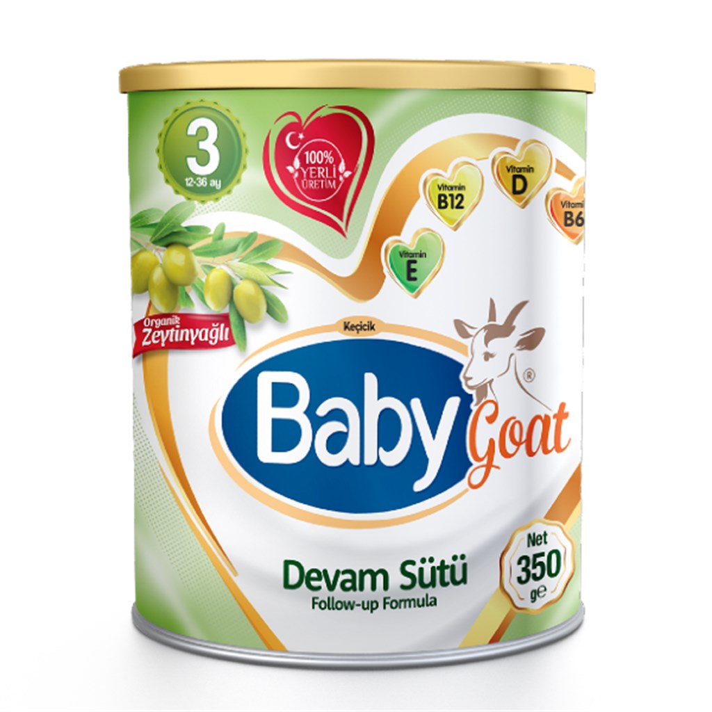 Baby Goat 3 Keçi Sütlü Organik Zeytinyağlı Devam Sütü 350 gr