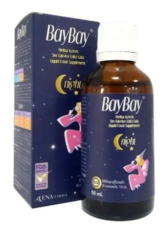 Baybay Night Melisa İçeren Bitkisel Damla 50 ml