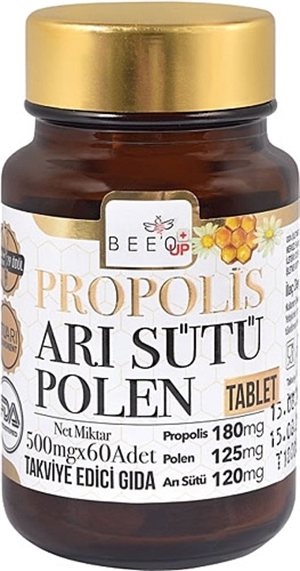 Bee'o Up Propolis Arı Sütü Polen Yetişkinler İçin 60 Tablet
