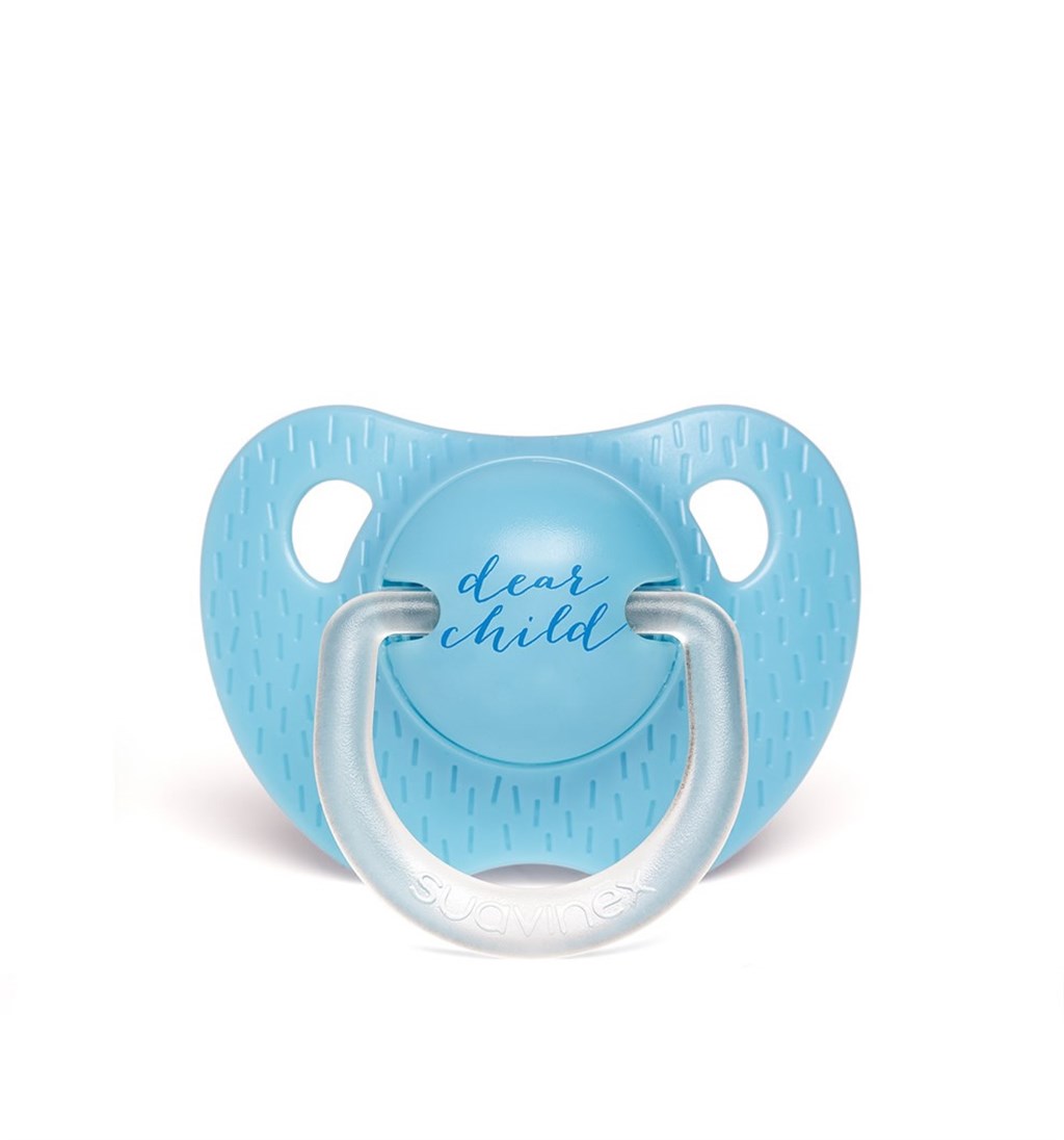 SUAVİNEX EVOLUTİON ORTODONTİK SİLİKON EMZİK 18+AY MEANİNGFUL LİFE - MAVİ