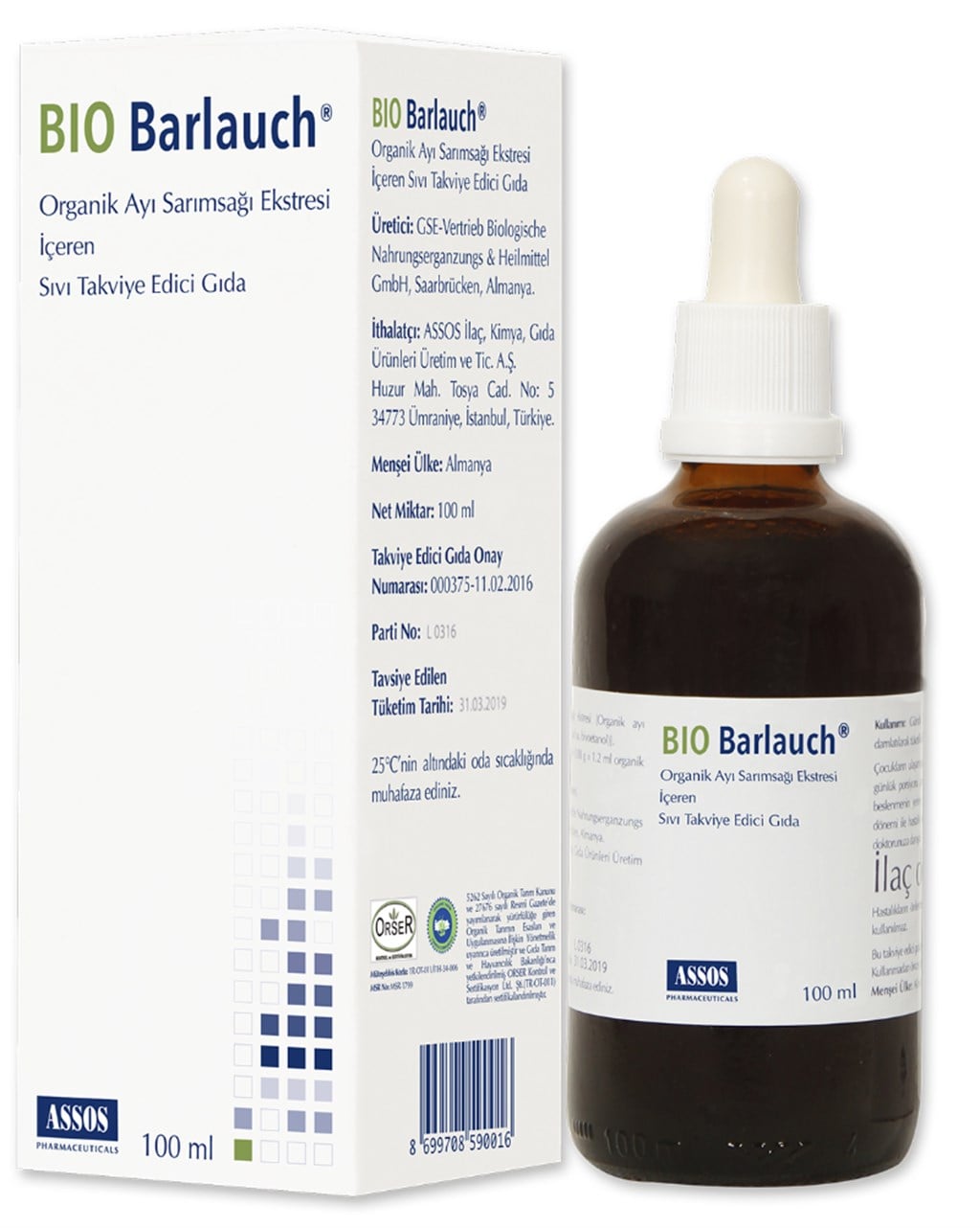 Bio Barlauch Organik Ayı Sarımsağı Ekstresi 100ml