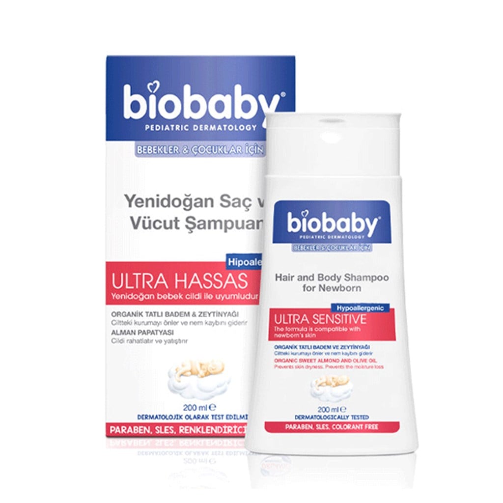 Biobaby Yenidoğan Saç ve Vücut Şampuanı 200 ml