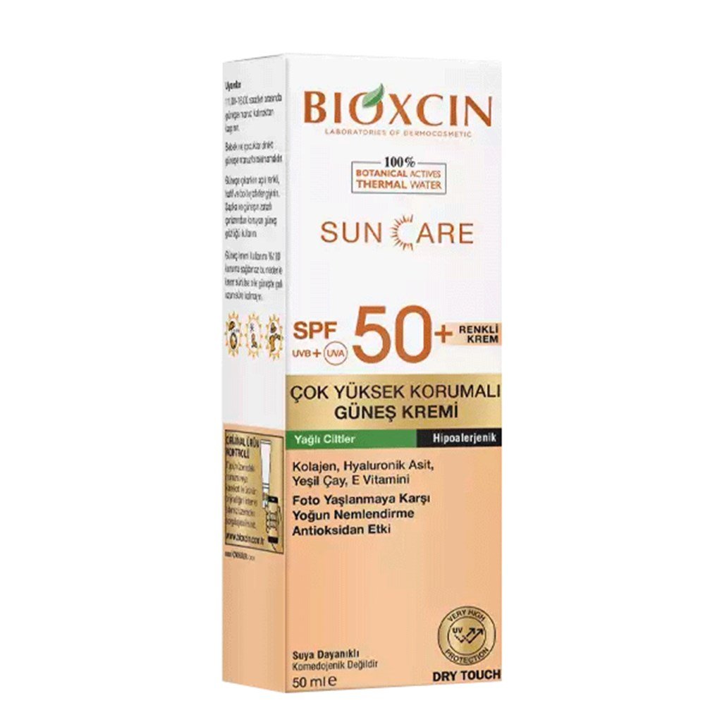 Bioxcin Sun Care Çok Yüksek Korumalı Yağlı Ciltler Için Renkli Güneş Kremi Spf 50+ 50 ml