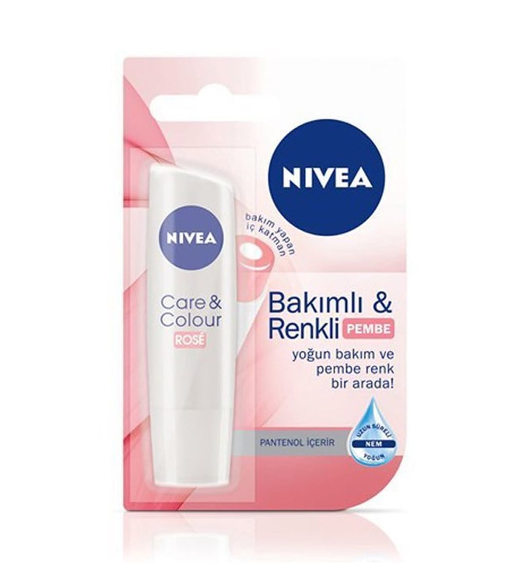 NİVEA BAKIMLI & RENKLİ PEMBE LİP 4.8G