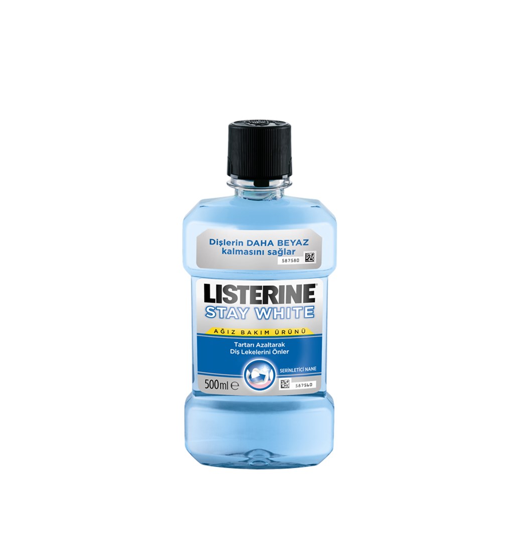 LİSTERİNE STAY WHİTE NANE 500ML