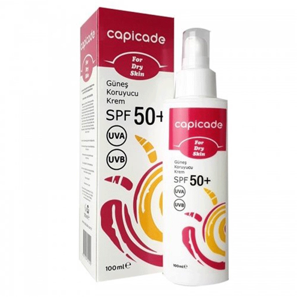 Capicade Güneş Koruyucu Krem Spf50+ Kuru Ciltler İçin 100 ml