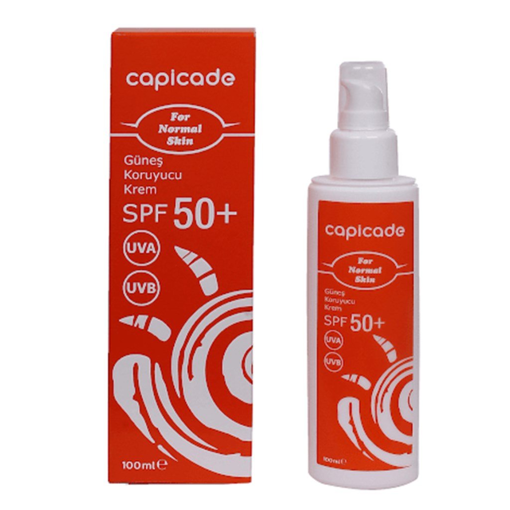 Capicade SPF 50+ Güneş Koruyucu Krem Normal&Karma Ciltler İçin 100 ml