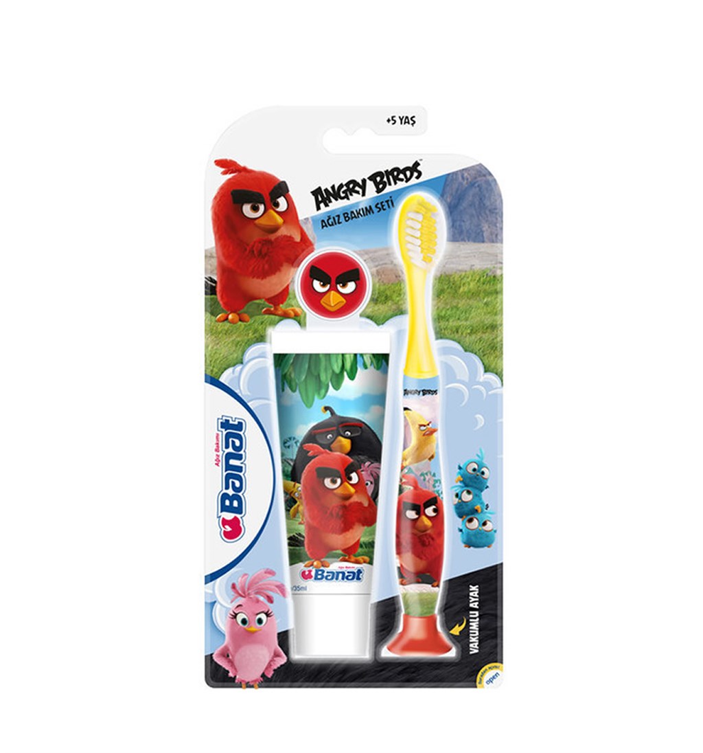 BANAT ANGRY BİRDS ÇOCUK AĞIZ BAKIM SETİ