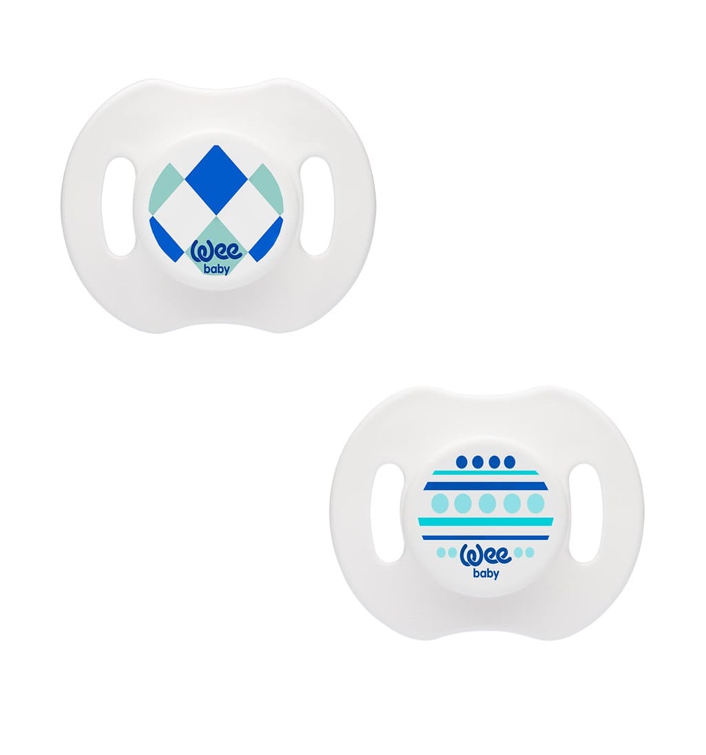 WEE BABY SPECİAL SAPSIZ KAPAKLI EMZİK 0-6AY NO.1 - MAVİ