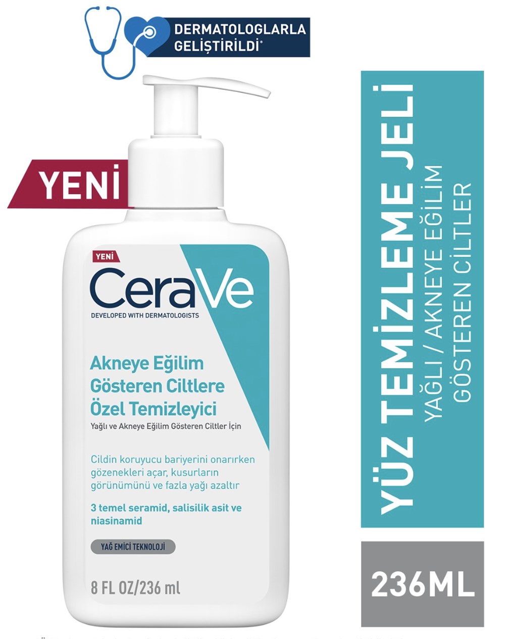 Cerave Akneye Eğilim Gösteren Ciltler Için Özel Temizleyici 236 ml